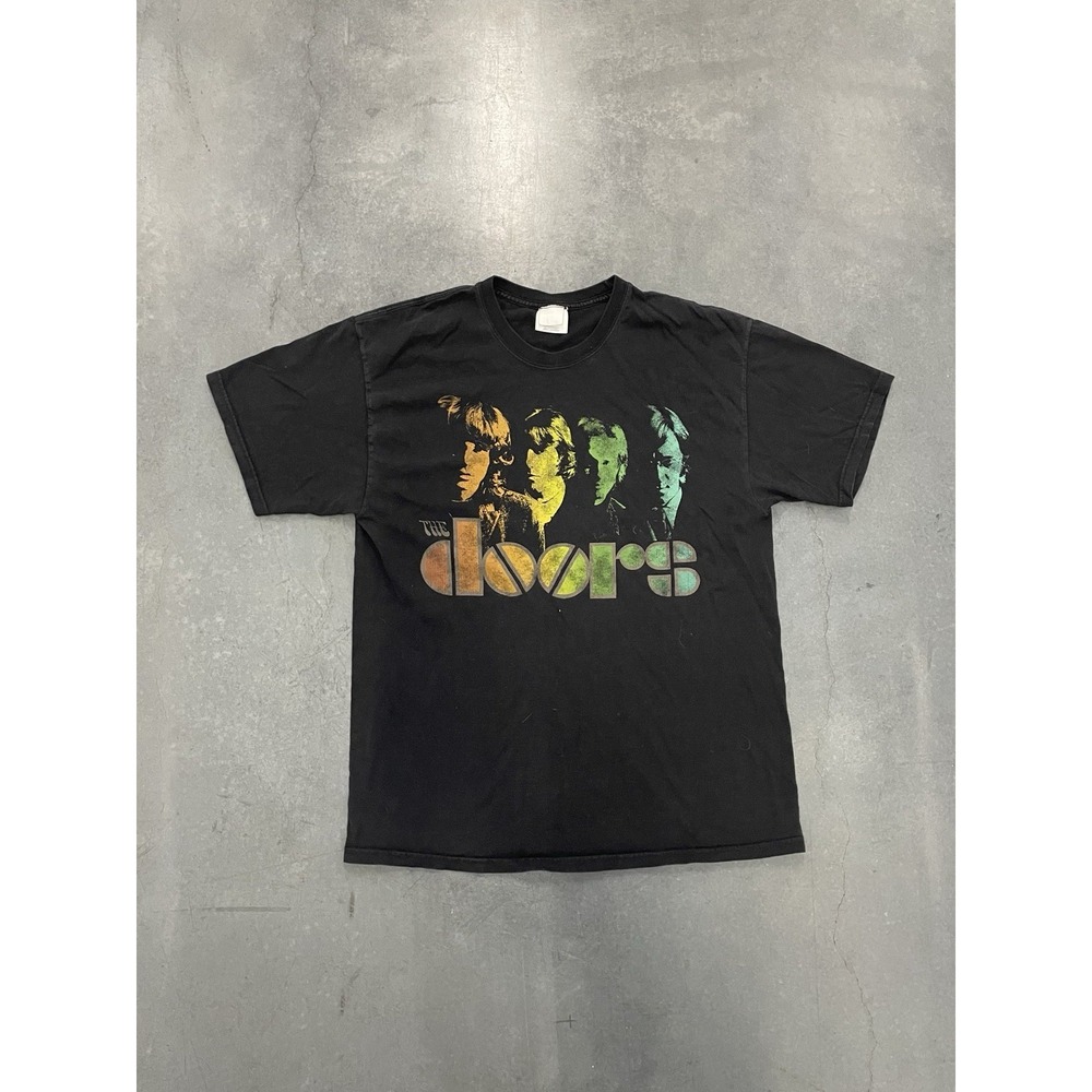 The Doors 2009 Rock Band Bravado Black Multicolor Gradient T Shirt Mens Size L